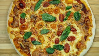 Pizza wie beim Italiener  einfaches Pizza Rezept [upl. by Tcideneb]