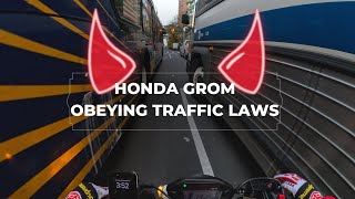 Honda Grom Obeying Traffic Laws NYC [upl. by Ranitta]