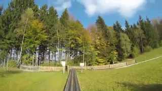 Wiegand Sommerrodelbahn Jagdmärchenpark Hirschalm 2014 POV Onride [upl. by Hgieleak]