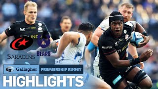 Saracens v Bristol Bears  HIGHLIGHTS  Thriller at Spurs Stadium  Gallagher Premiership 202122 [upl. by Barty]