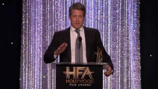 Andie MacDowell Presents Supporting Actor to Hugh Grant  Hollywood Film Awards 2016 [upl. by Eylhsa678]