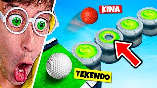 IMPOSIBLE ⛔ HOYO EN UNO TROLL 😂⛳ Golf it  TEKENDO [upl. by Yenetruoc714]