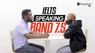 IELTS Speaking MOCK Test for NIGERIANS amp AFRICANS Test Takers  BAND 75 sample [upl. by Ydnirb121]