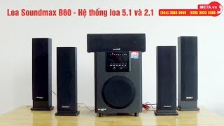 Loa vi tính Bluetooth Soundmax B60 51  Thổi bùng không gian âm nhạc tại nhà [upl. by Oloapnaig31]