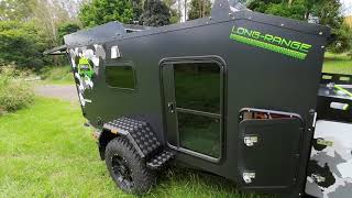 LongRange V2 Squaredrop Teardrop Pod style off road camper trailer walk around by Origin Campers [upl. by Haldeman495]