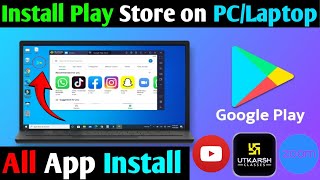 How to Download amp Install Playstore Apps in Laptop or PC  How to run android apps on windows 11 [upl. by Charmian]