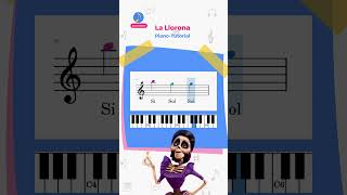 Melodía La Llorona de Coco  Piano Tutorial  Fácil 🎹 🎵 🎶 [upl. by Freida]
