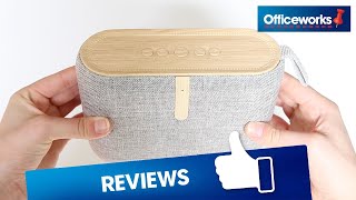 Otto Fabric Bluetooth Speaker Beech Wood [upl. by Llenrag]