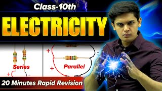 Electricity in 20 Minutes🔥 Class 10th  Rapid Revision  Prashant Kirad [upl. by Gonick32]