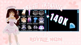 Earning OVER 140k In PROFITS From Royale High Trading [upl. by Lladnew]