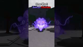 One Shot Suiryu Combo🗣️🔥 shorts roblox strongestbattlegrounds [upl. by Acinoev935]