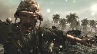 1st Marines on White Beach Peleliu  September 15th 1944  World at War Pt 3  Realism Mod [upl. by Skillern]