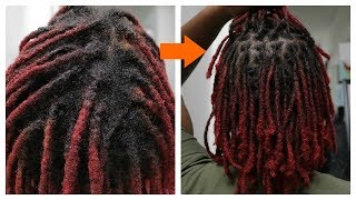 How I retwist my locs myself From Interlock to twisted locs [upl. by Ennelram]