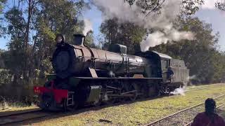 Steam Locomotive Hotham Valley Train Ride [upl. by Nyvek]