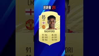 Rashford FIFA Evolution  FIFA 17  FC 24 🔥🔥 shorts fifa rashford [upl. by Olwena268]