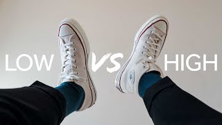 Converse Chuck Taylor High Top vs Low Top [upl. by Alakcim]