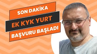 SON DAKİKA KYK YURT EK BAŞVURU BAŞLADI YURT BAŞVURUSU NASIL YAPILIR [upl. by Klos]