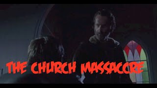 Church MassacreGareth Death  The Walking Dead Season 5 [upl. by Englis]