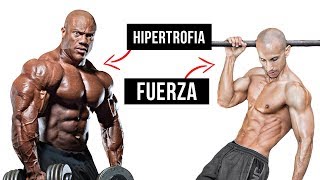 GANAR MÚSCULO vs GANAR FUERZA  Aprende a diferenciar tu forma de entrenar 🔥 [upl. by Oal]