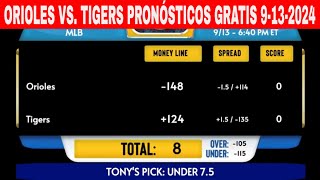 Baltimore Orioles vs Detroit Tigers 9132024 Pronósticos GRATIS de la MLB para Hoy [upl. by Namrehs]