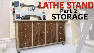 Lathe Stand  Storage and Style  Part 2 of 2 [upl. by Tnomyar]