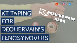 MUST TRY taping technique for De Quervains Tenosynovitis wrist pain [upl. by Oribella]