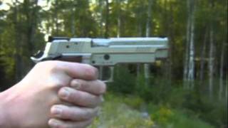 Slow motion recoil comparison  Glock 17 vs SIg Sauer P226 XFive [upl. by Frasquito432]