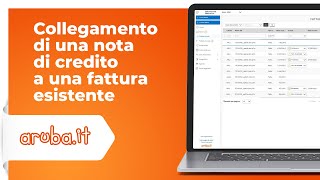 Collegamento di una nota di credito a una fattura esistente [upl. by Ettenay]