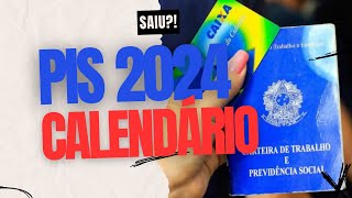 CALENDÁRIO OFICIAL PISPASEP 2024 QUANDO COMEÇA OS PAGAMENTOS DO PIS 2024 [upl. by Caputto390]