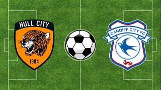 Hull City vs vs Cardiff City  EFL Championship 202324  Football Simulation PES 21 [upl. by Annawyt]