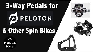 3Way Pedals for the Peloton Bike and Other Spin Bikes  Peloton Bike Pedal Options [upl. by Eeloj]