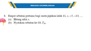 KSSM Matematik Tingkatan 2 Bab 1 pola dan jujukan menjana kecemerlangan no8 buku teks form 2 [upl. by Yllitnahc531]