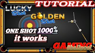 ONE SHOT 1000 it works no banned  LUCKY Shot  GOLDEN Shot TUTORIAL [upl. by Connie]