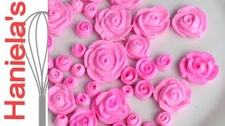 How To Make Mini Royal Icing Roses [upl. by Horace531]