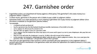 247 Garnishee order [upl. by Nayd994]