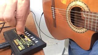 Korg Monotron Delay  Audio in Classic Guitar [upl. by Tuttle]