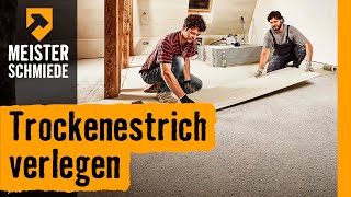 Trockenestrich verlegen  HORNBACH Meisterschmiede [upl. by Atniuq]