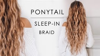 Sleepin Ponytail Beachy Waves Hair Tutorial  Shonagh Scott [upl. by Hart]