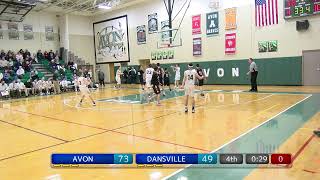 Dansville at Avon  Boys Basketball [upl. by Derron]