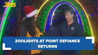 Zoolights at Point Defiance Zoo attracts families from far and wide [upl. by Tur]