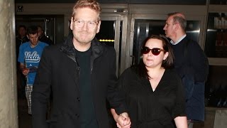 Kenneth Branagh And Wife Lindsay Brunnock Holding Hands At LAX [upl. by Lola]