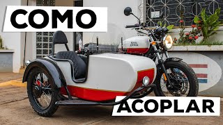 COMO acoplar o SIDECAR na ROYAL ENFIELD INTERCEPTOR  CONTINENTAL [upl. by Eahsal]