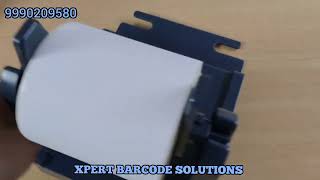 Barcode Printer Label Stand For Using Big Roll and Head Life increment barcodeprinter xpertbarcode [upl. by Gies]