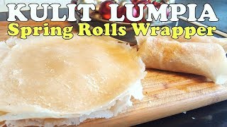 Cara Membuat Kulit Lumpia Popiah Lembut dan Tipis How to Make Spring Rolls Skin [upl. by Longfellow]