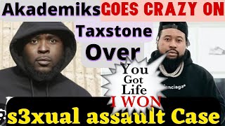 Akademiks responds to Taxstone for talking about his S3X CASE [upl. by Auhel]