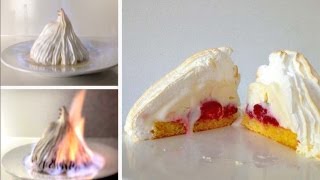 Flambe Bombe Alaska Dessert Recipe HOW TO COOK THAT Baked Alaska Recipe Ann Reardon [upl. by Ruttger]