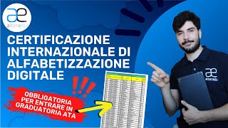 Certificazione Internazionale di Alfabetizzazione Digitale Cosè e Come si Ottiene [upl. by Llevel]