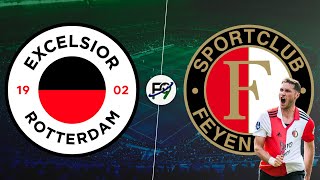 TRIPLETE DEL BEBOTE SANTI GIMÉNEZ Y VICTORIA DEL FEYENOORD POR 4 A 2 ANTE EXCELSIOR FUERA DE CASA 🔴 [upl. by Llirret205]