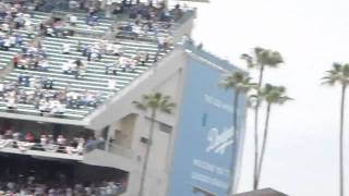 B2 Spirit Flyover  DODGER STADIUM [upl. by Reinke]