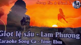 Giọt lệ sầu song ca karaoke thiếu giọng nam [upl. by Barimah]